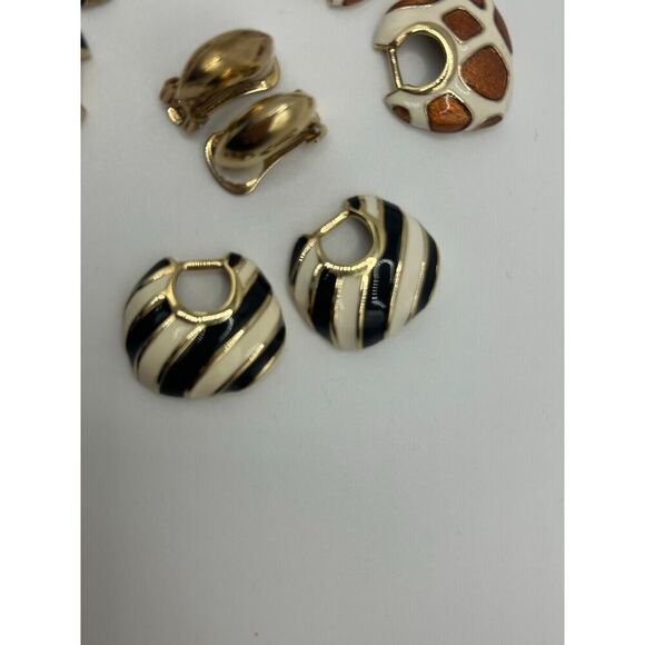 Kenneth Jay Lane Animal Earrings Enamel Interchangeable 1990s - Picture 6 of 6